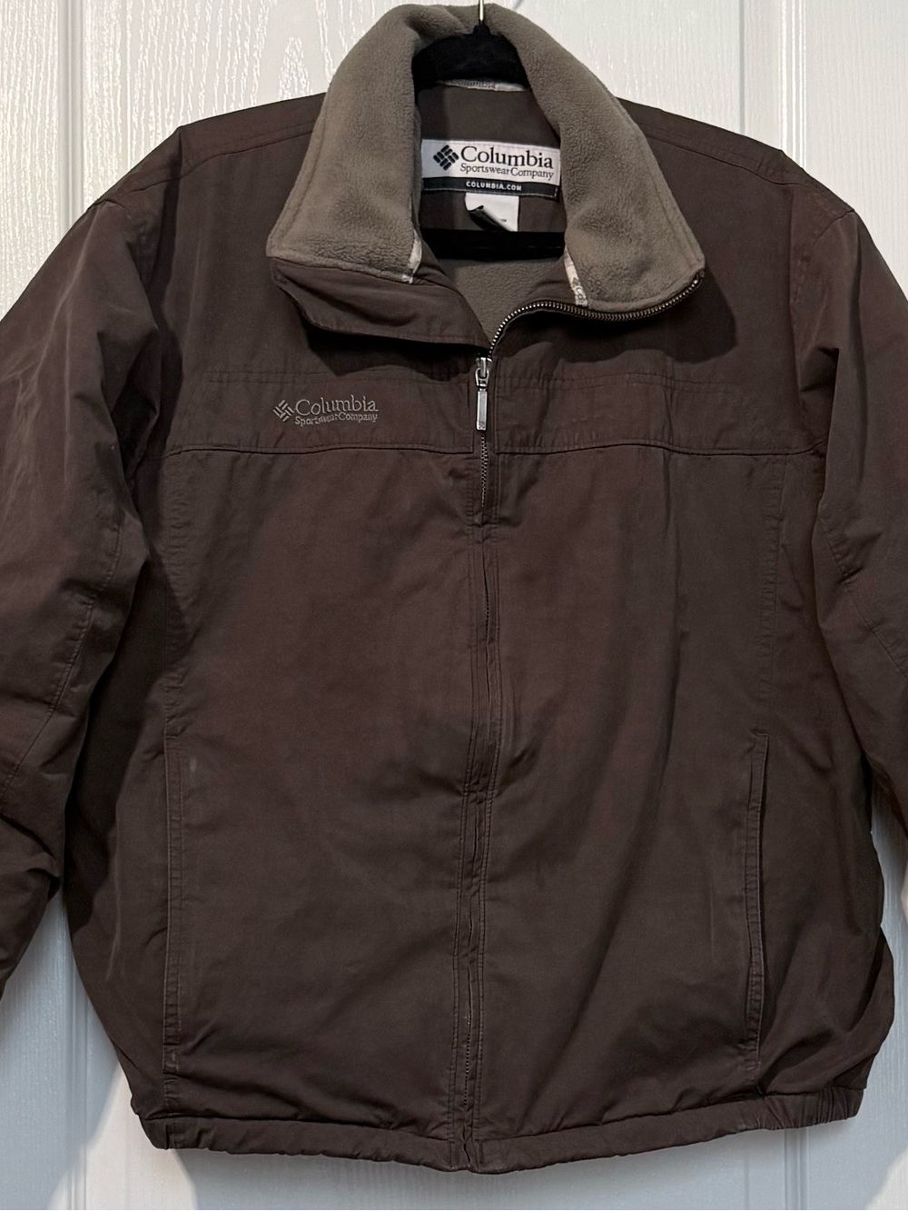 Columbia Men's Brown Jacket with Fleece Collar